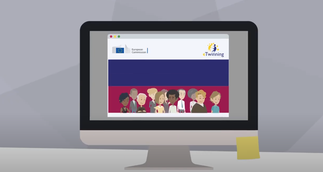 Pantalla con información sobre ESEP y eTwinning