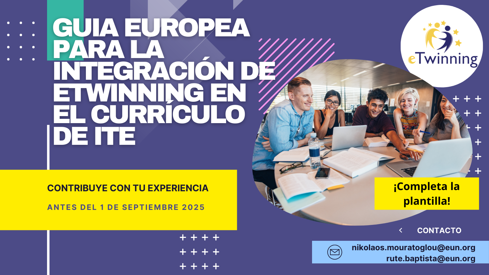 Cartel Guía europea para la integración de eTwinning en el currículo de ITE