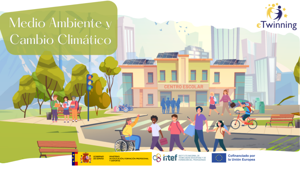 Cartel encuentro didáctico medio ambiente y cambio climático