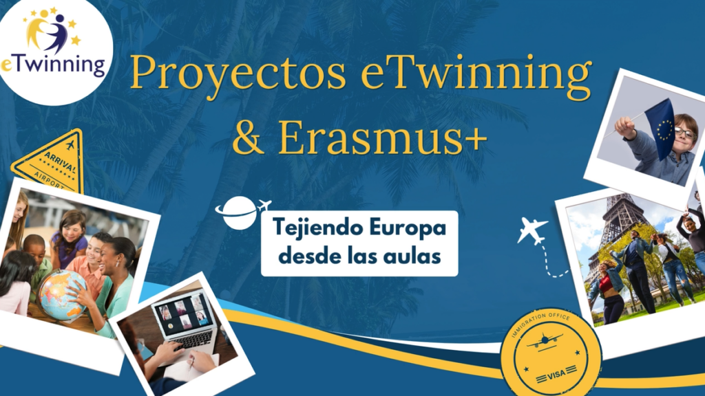 Cartel decorativo proyectos eTwinning ERASMUS+