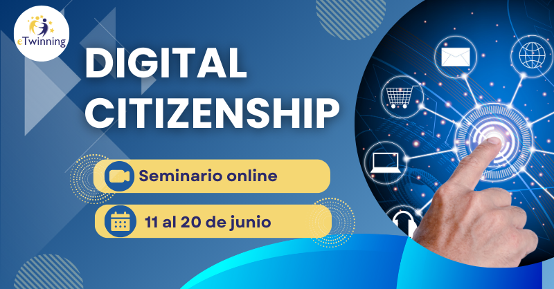 Cartel Seminario online Ciudadanía digital
